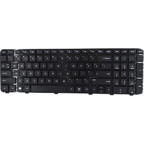 Keyboard Replacement with Frame Compatible with HP Pavilion DV6-6000 DV6-6100 DV6-6B00 DV6-6C00 DV6T-6000 DV6T-6100 DV6T-6200 DV6-6108US DV6-6114US DV6-6B26US DV6-6C10US Series Laptop US Layou