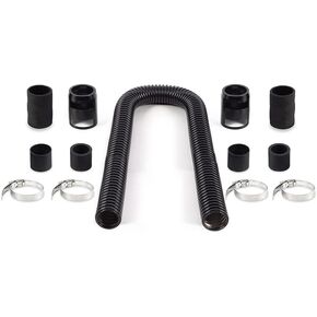 Mishimoto MMAH-U36BK Universal Flexible Stainless Steel Radiator Hose Kit, 36", Black