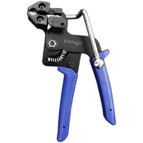 Metal Zip Tie Gun for Stainless Steel Tie Wrap,Tensioning Installation Cutting Tool for Self-Locking Stainless Zip Ties with Free Zip Tie Release Tool