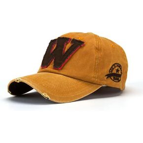 Vintage Baseball Cap 100% Cotton Trucker Hat Embroidered W Sunhat Retro Frayed Edge Outdoor Cap Unisex