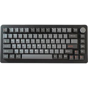DrunkDeer A75 Pro Magnetic Switch Keyboard Rapid Trigger Mechanical Gaming Keyboard Adjustable Actuation Hall Switches RGB PBT Keycap Compact TKL 82Keys Wired USB，with Knob