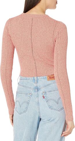 Monrow Women's Ht1319-1-marled Sweater L/S Top in Saudi Arabia