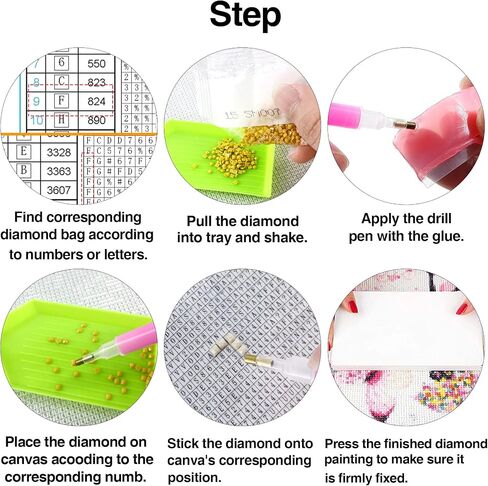 LOMSIOY 5D DIY Mystery Diamond Art Painting Kits Animal Random Paint with Diamonds Art Mysterious Square Full Drill, Embroidery Cross Stitch Crystal Rhinestone Colorless Canvas for Home Decor in Saudi Arabia