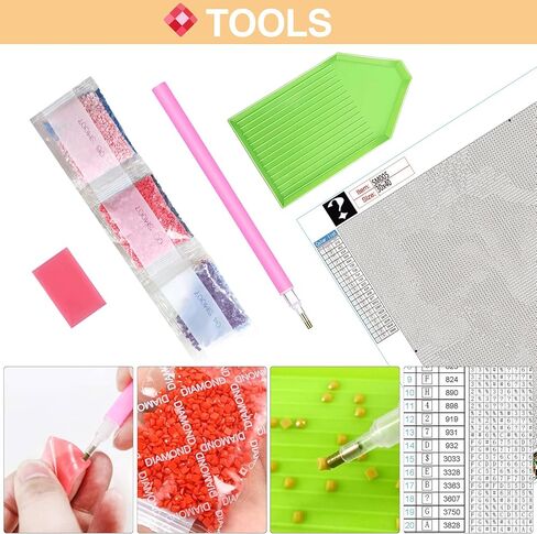 LOMSIOY 5D DIY Mystery Diamond Art Painting Kits Animal Random Paint with Diamonds Art Mysterious Square Full Drill, Embroidery Cross Stitch Crystal Rhinestone Colorless Canvas for Home Decor in Saudi Arabia