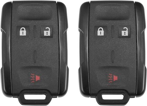 X AUTOHAUX 2 قطعة 3 أزرار دخول بدون مفتاح للتحكم عن بعد استبدال مفتاح فوب القرب الذكي M3N32337100 لسيارة شيفروليه سيلفرادو كولورادو 14-17 315 ​​ميجا هرتز in Saudi Arabia