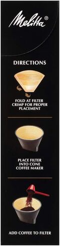 Melitta #4 Pour-Over Cone Coffee Filters, Beige, 80 Count (Pack of 6) 480 Total Filters Count in Saudi Arabia