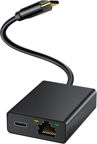 محول إيثرنت ELECTOP لجهاز Chromecast مع Google TV، ومحول شبكة USB من النوع C إلى RJ45 Ethernet متوافق مع Google TV Chromecast HD/4K والمزيد من عصي التلفزيون المتدفقة ((يتضمن شريط لاصق) in Kuwait