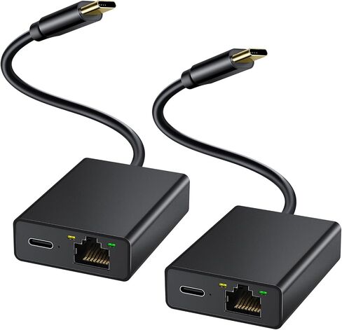 محول إيثرنت ELECTOP لجهاز Chromecast مع Google TV، ومحول شبكة USB من النوع C إلى RJ45 Ethernet متوافق مع Google TV Chromecast HD/4K والمزيد من عصي التلفزيون المتدفقة ((يتضمن شريط لاصق) in Kuwait