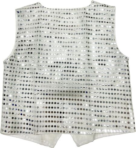 Kids Boys Girls Shiny Sequins Vest Shirt Jazz Hip-hop Dance Jacket Waistcoat Stage Performance Costume Accessory in Saudi Arabia