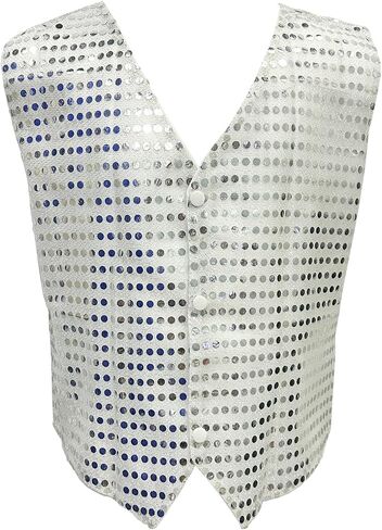 Kids Boys Girls Shiny Sequins Vest Shirt Jazz Hip-hop Dance Jacket Waistcoat Stage Performance Costume Accessory in Saudi Arabia