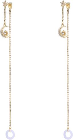 AoedeJ Anti-lost Holder Earrings for AirPods 14K Gold Plated Dangle Earring Wireless Earphone Holder Strap Compatible with AirPods Pro 1 & 2 (Ear Cuff-1) in Kuwait