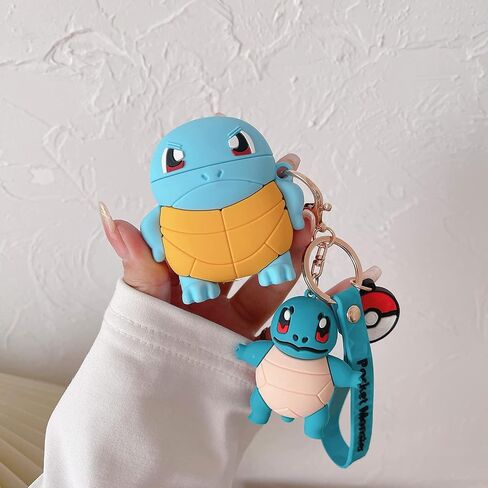 Cute Airpod Case for Airpod pro/pro2, 3D Cartoon Kawaii turtle Airpod case Silica gel design, Accessories Cartoon turtle Keychain[Designed for Kids Girl and Boys] (Squirtle Pro/pro2) in Saudi Arabia