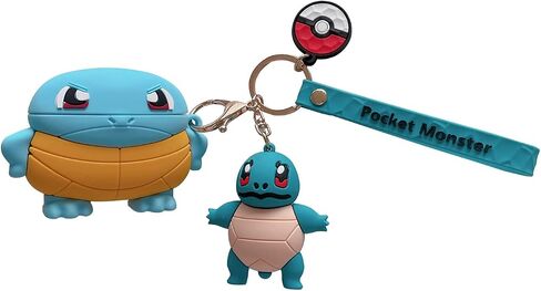 Cute Airpod Case for Airpod pro/pro2, 3D Cartoon Kawaii turtle Airpod case Silica gel design, Accessories Cartoon turtle Keychain[Designed for Kids Girl and Boys] (Squirtle Pro/pro2) in Saudi Arabia