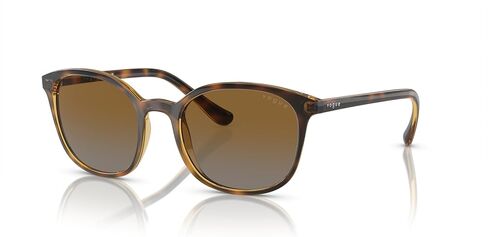 Vogue Eyewear Woman Sunglasses Dark Havana Frame, Brown Gradient Lenses, 52MM in Saudi Arabia