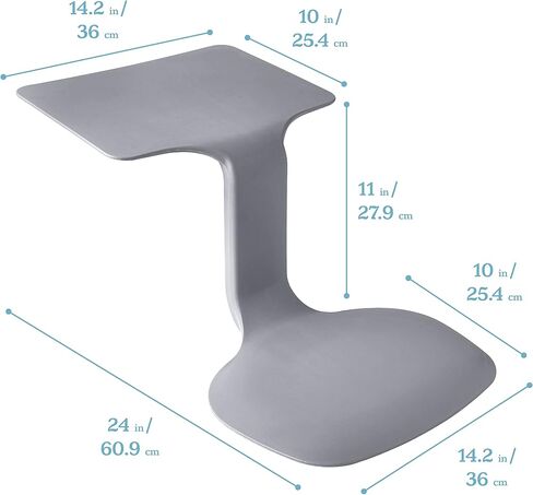 ECR4Kids The Surf Portable Lap Desk, Flexible Seating, Grey, 10-Pack in Saudi Arabia