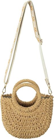 حقائب يد من كومون سترو للنساء، حقائب يد صيفية للشاطئ، محفظة منسوجة للإجازات in Kuwait