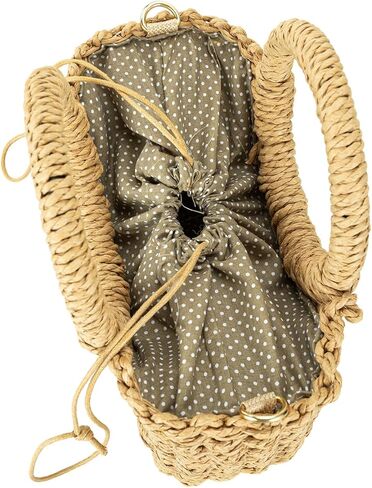 حقائب يد من كومون سترو للنساء، حقائب يد صيفية للشاطئ، محفظة منسوجة للإجازات in Kuwait