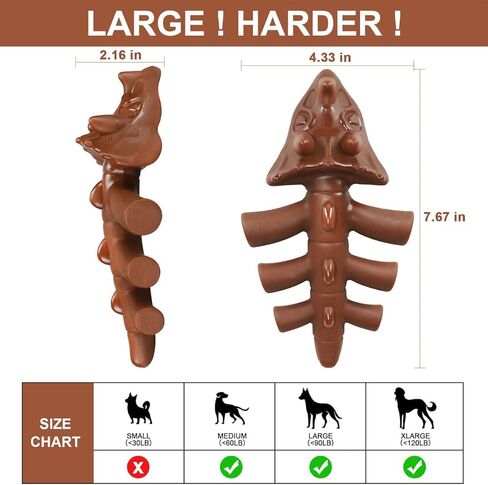 Tough Dog Chew Toy for Aggressive Chewers Indestructible Durable Nylon Dog Training Interactive Toy Teething Bone for Large Medium Dogs Real Bacon Flavored Toy to Keep Them Busy in Saudi Arabia