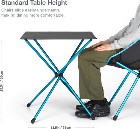 Helinox Café Table Dining Height Portable Camping Table, Coyote Tan in Saudi Arabia