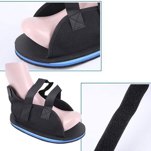 Post Op Shoe Broken Toe Open Walking Shoe Lightweight Surgical Foot Protection Cast Boot Adjustable Straps for Ankle Injures Support Bunion Hammertoe Post Surgery Brace Foot Fracture Orthopedic Shoe in Saudi Arabia