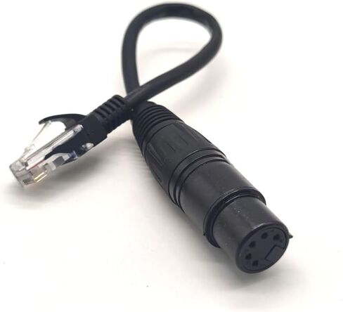 Dmx Xlr 5 Pin Female to RJ45 Male Cable Adapter for Led Lighting Dmx512 Decoders 0.1M in Saudi Arabia