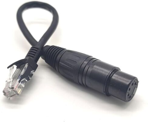 Dmx Xlr 5 Pin Female to RJ45 Male Cable Adapter for Led Lighting Dmx512 Decoders 0.1M in Saudi Arabia