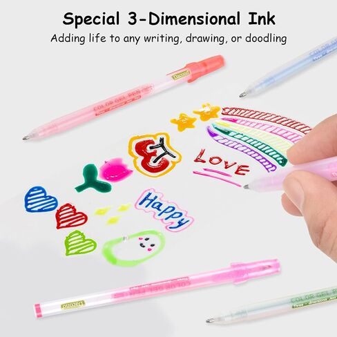 White Pen, 12 Pack, 0.8mm Extra Fine Point, White Gel Ink Pens for Artists, White Gel Pen, White Ink Pen, White Pen for Art, White Pens for Black Paper, White Drawing Pens, White Art Pen in Saudi Arabia