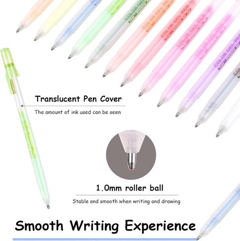 White Pen, 12 Pack, 0.8mm Extra Fine Point, White Gel Ink Pens for Artists, White Gel Pen, White Ink Pen, White Pen for Art, White Pens for Black Paper, White Drawing Pens, White Art Pen in Saudi Arabia