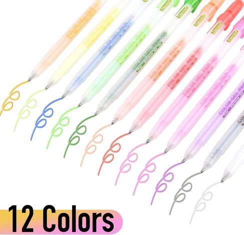 White Pen, 12 Pack, 0.8mm Extra Fine Point, White Gel Ink Pens for Artists, White Gel Pen, White Ink Pen, White Pen for Art, White Pens for Black Paper, White Drawing Pens, White Art Pen in Saudi Arabia