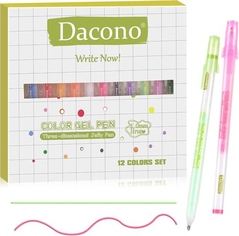 White Pen, 12 Pack, 0.8mm Extra Fine Point, White Gel Ink Pens for Artists, White Gel Pen, White Ink Pen, White Pen for Art, White Pens for Black Paper, White Drawing Pens, White Art Pen in Saudi Arabia
