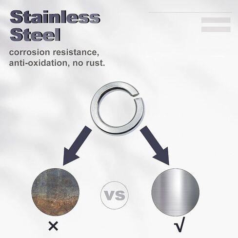 مجموعة 570 قطعة 304 من الفولاذ المقاوم للصدأ بقفل زنبركي، 8 مقاسات - M2 M3 M4 M5 M6 M8 M10 M12 in Kuwait