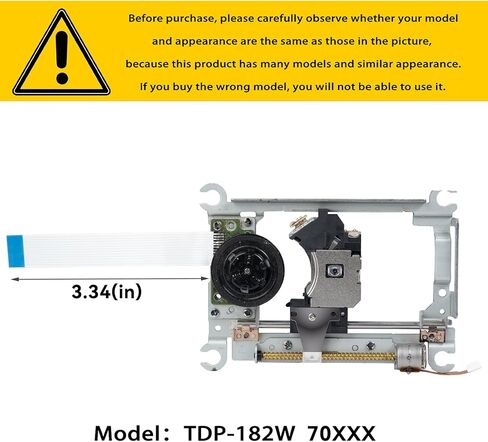 TDP182W Laser Deck Optical Drive Assembly for Playstation 2 Slim SCPH-70000 7000X 7000# Series PS2 Slim Console Replacement in Kuwait
