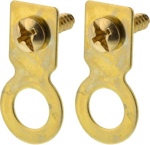 Hillman, Gold 122225 Flat Ring Hanger with Screw, Brass Plated, 1 Count (Pack of 1) in Saudi Arabia