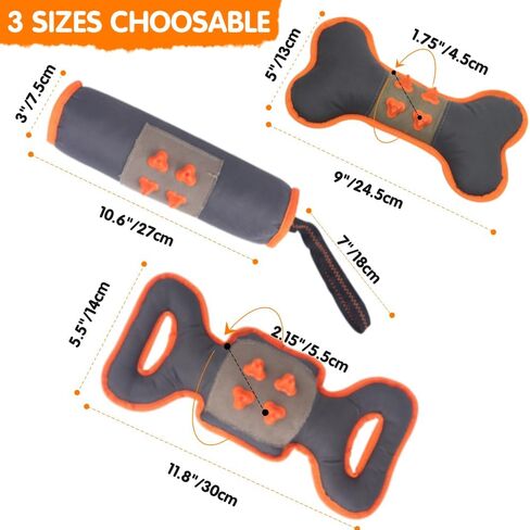 لعبة الكلب القطيفة لعبة شد الكلب للتسنين، ألعاب مضغ لتنظيف الأسنان مع مصدر صرير للملل، لعبة خارجية للكلاب الصغيرة والمتوسطة والكبيرة (العظمة) in Kuwait