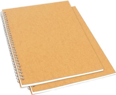 2 حزمة من دفاتر الملاحظات المسطرة بالكلية، دفتر ملاحظات حلزوني ذو غطاء بني ناعم، دفتر رسم دفتر ملاحظات، دفتر يوميات الأعمال المكتبية للطلاب، 50 صفحة، 25 ورقة، 10 × 7.5 بوصة in Kuwait