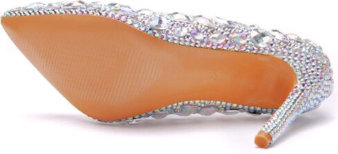 النساء الفاخرة الراين الكعوب الخنجر مدبب تو حذاء بكعب موضة رقيقة الكعوب فستان الحفلات الأحذية in Kuwait