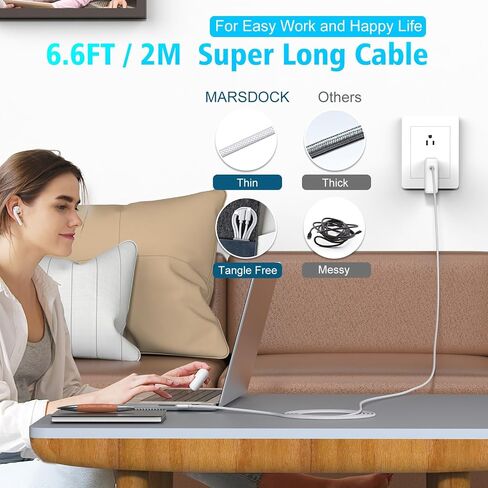 USB C to USB C Cable for MacBook Air/Pro, iPad Pro 12.9 11 inch, iPad Air 5 4, Mini 6, iPhone 15/15 Pro/15 Plus/15 Pro Max, Samsung, Pixel, LG, Type C Fast Charging Cord 60W 6.6FT in Saudi Arabia