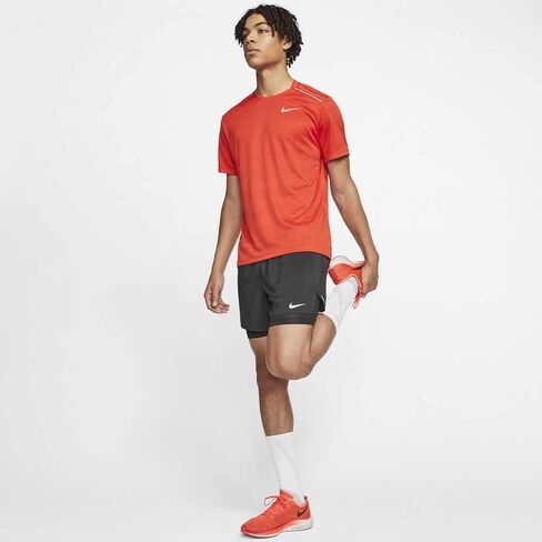 شورت Nike Flex Stride 2 في 1 مقاس 5 بوصات أسود/أسود/فضي عاكس 2XL 5 in Saudi Arabia