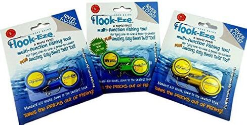 أداة ربط عقدة معدات الصيد من HOOK-EZE للخطافات والخطافات الدوارة | قاطع الخط |خطافات الغطاء على أعمدة الصيد للسفر بأمان ومجهزة بالكامل. مثالية لصيد الأسماك باس آيس كاياك in Kuwait