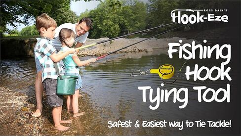 أداة ربط عقدة معدات الصيد من HOOK-EZE للخطافات والخطافات الدوارة | قاطع الخط |خطافات الغطاء على أعمدة الصيد للسفر بأمان ومجهزة بالكامل. مثالية لصيد الأسماك باس آيس كاياك in Kuwait