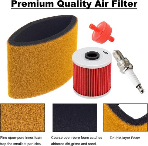 11013-1275 فلتر الهواء وفلتر الزيت 16099-004 لـ Kawasaki KLF220 Bayou 220 1999-2002 / KLF250 Bayou 250 2003-2011 / KLF300 Bayou 300 1999-2006 مع طقم فلتر الوقود in Kuwait