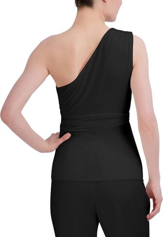 BCBGMAXAZRIA Women's One Shoulder Neck Pullover Cutout Jersey Top in Saudi Arabia