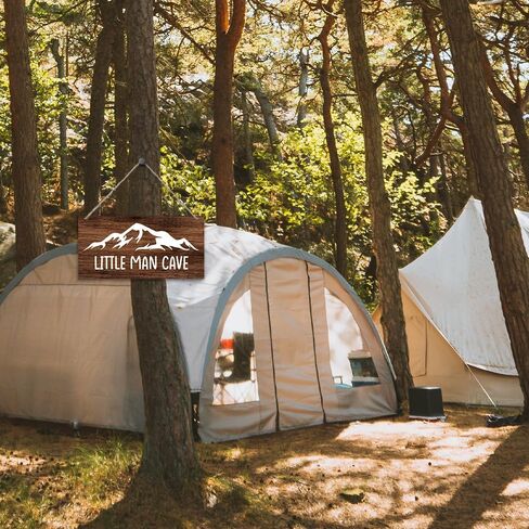 ليتل مان كهف بوي منطقة ريفية معلقة علامات خشبية اقتباس لوحة معلقة جدار الفن ديكور لحضانة الأطفال الصغار الأولاد غرفة نوم غرفة اللعب ديكورات غرفة المعيشة 12 بوصة × 6 بوصة (J688) in Kuwait