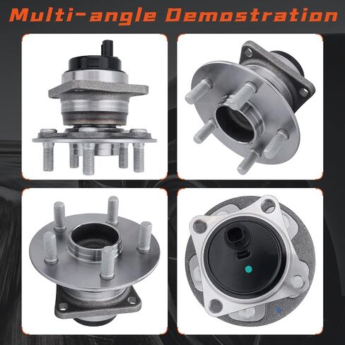 DRIVESTAR 512403 FWD محور العجلة الخلفية ومحمل التجميع للسائق/الراكب لسيارة Toyota Corolla 2009-19/Corolla iM 17-18/Matrix 09-13، لـ Ponitac Vibe 2009-10، 5 العروات مع ABS in Saudi Arabia