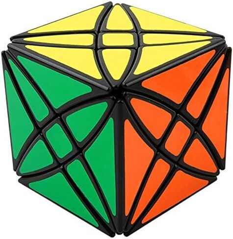 Willking Flower Rex Puzzle cube 8 Axis Hexahedron Petals Abnormity Irregular Twist Cube Toy Black in Kuwait