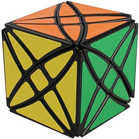 Willking Flower Rex Puzzle cube 8 Axis Hexahedron Petals Abnormity Irregular Twist Cube Toy Black in Kuwait