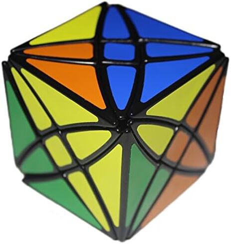 Willking Flower Rex Puzzle cube 8 Axis Hexahedron Petals Abnormity Irregular Twist Cube Toy Black in Kuwait