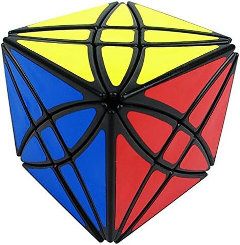 Willking Flower Rex Puzzle cube 8 Axis Hexahedron Petals Abnormity Irregular Twist Cube Toy Black in Kuwait