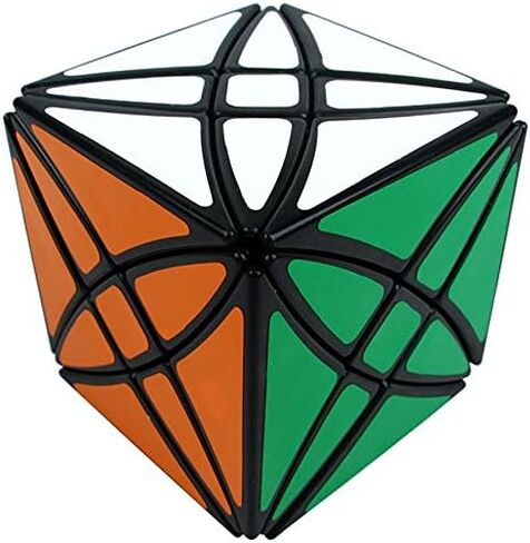 Willking Flower Rex Puzzle cube 8 Axis Hexahedron Petals Abnormity Irregular Twist Cube Toy Black in Kuwait