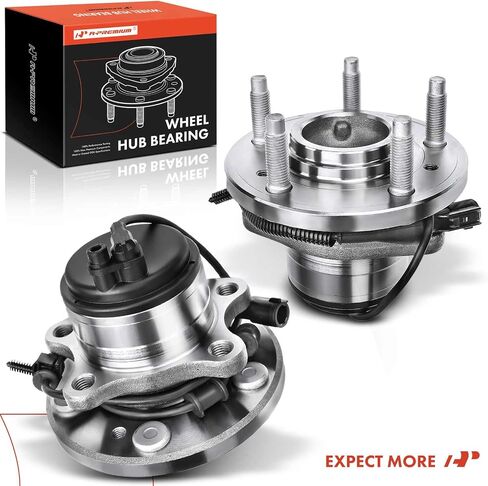 A-Premium 2 x Front Wheel Bearing and Hub Assembly with ABS & 5-Lug Compatible with Ford Thunderbird 2002-2005, Lincoln LS 2000-2006 in Saudi Arabia